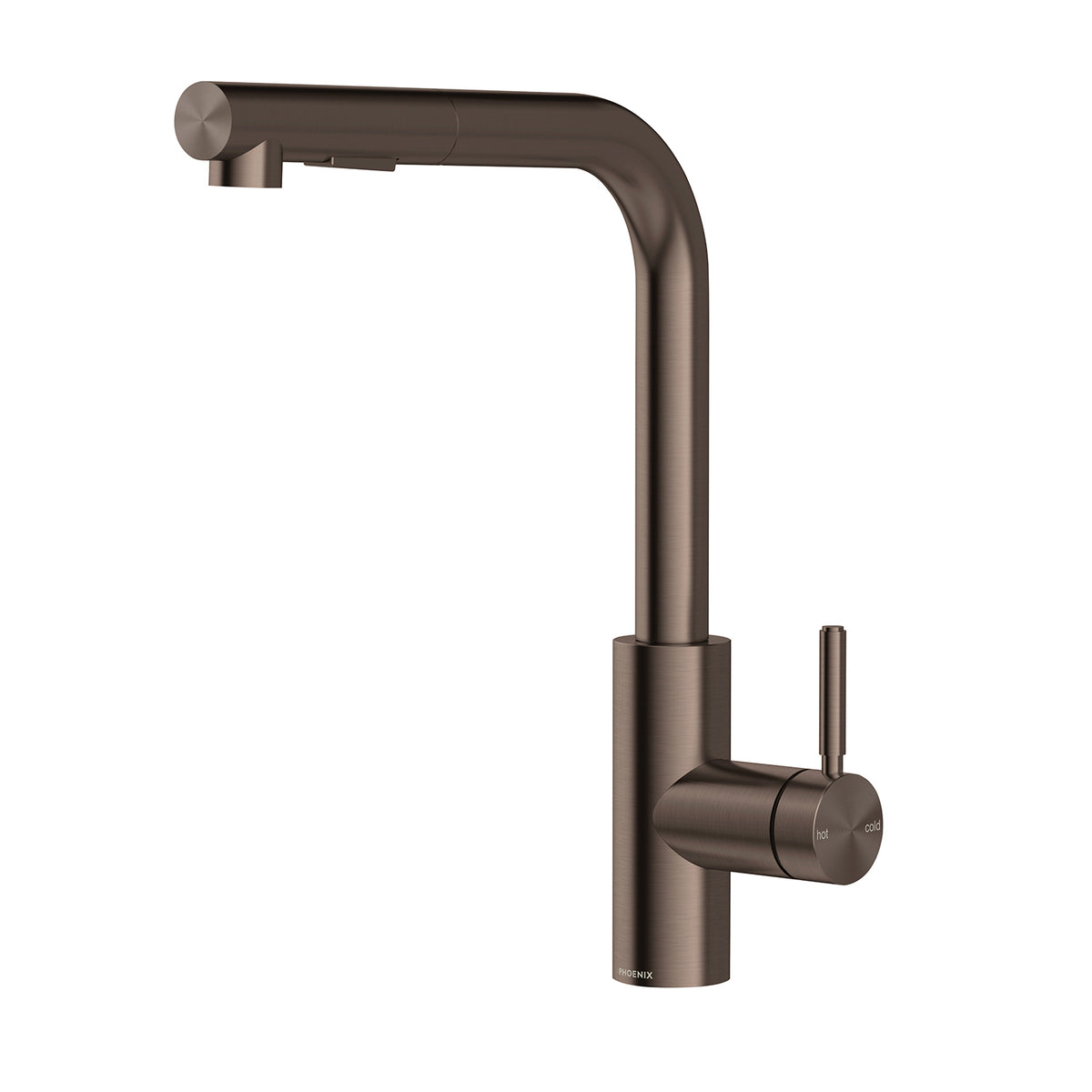 Phoenix Vivid MKII Pull Out Sink Mixer 230mm L Shaped - Lead Free, Brushed Bronze