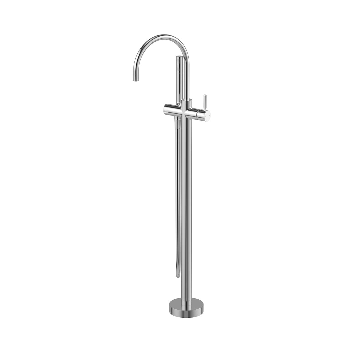 Phoenix Vivid MKII Floor Mounted Bath Mixer with Hand Shower, Chrome