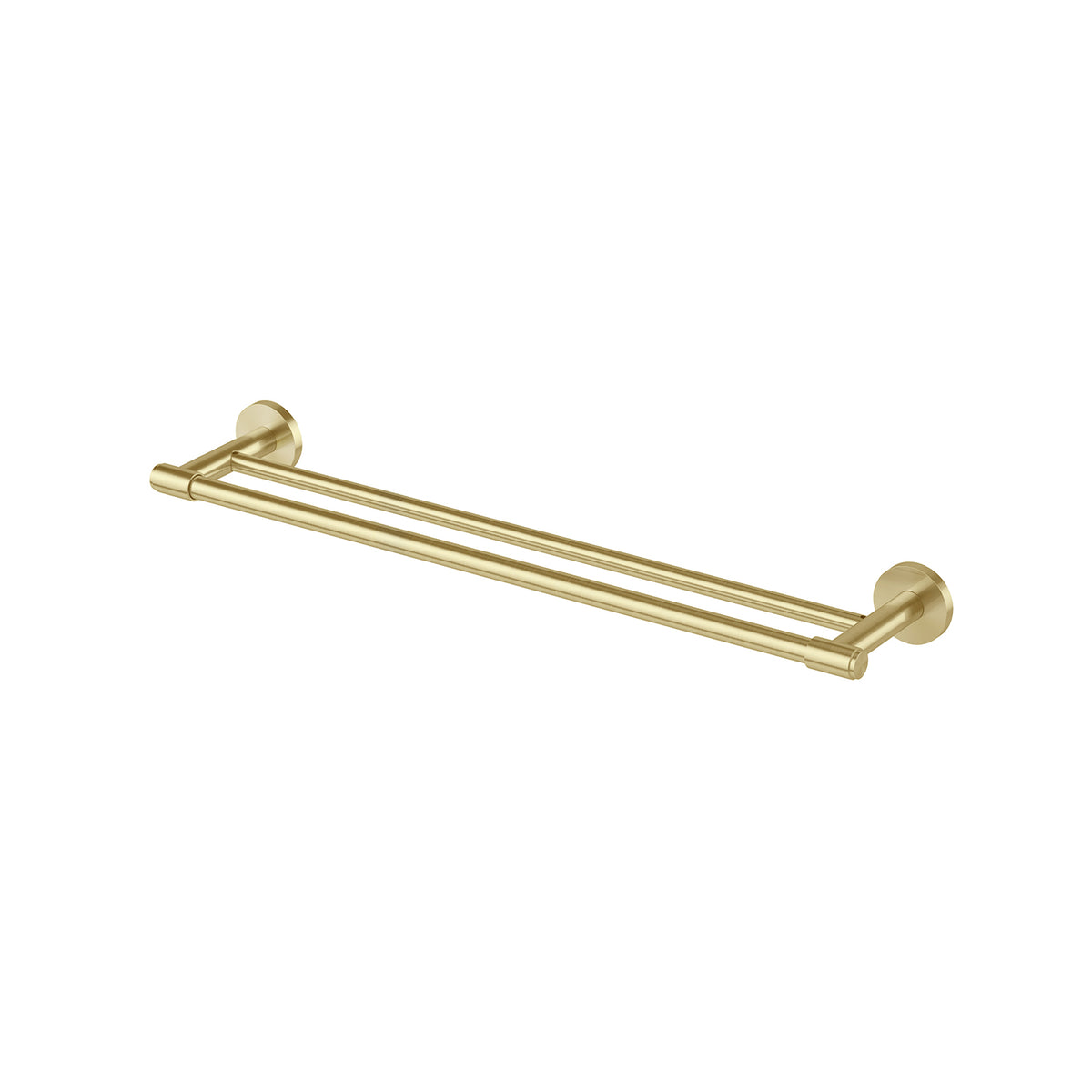 Phoenix Vivid MKII Double Towel Rail 600mm, Brushed Gold