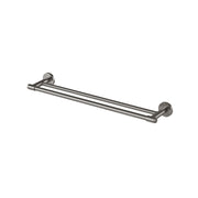 Phoenix Vivid MKII Double Towel Rail 600mm, Brushed Carbon