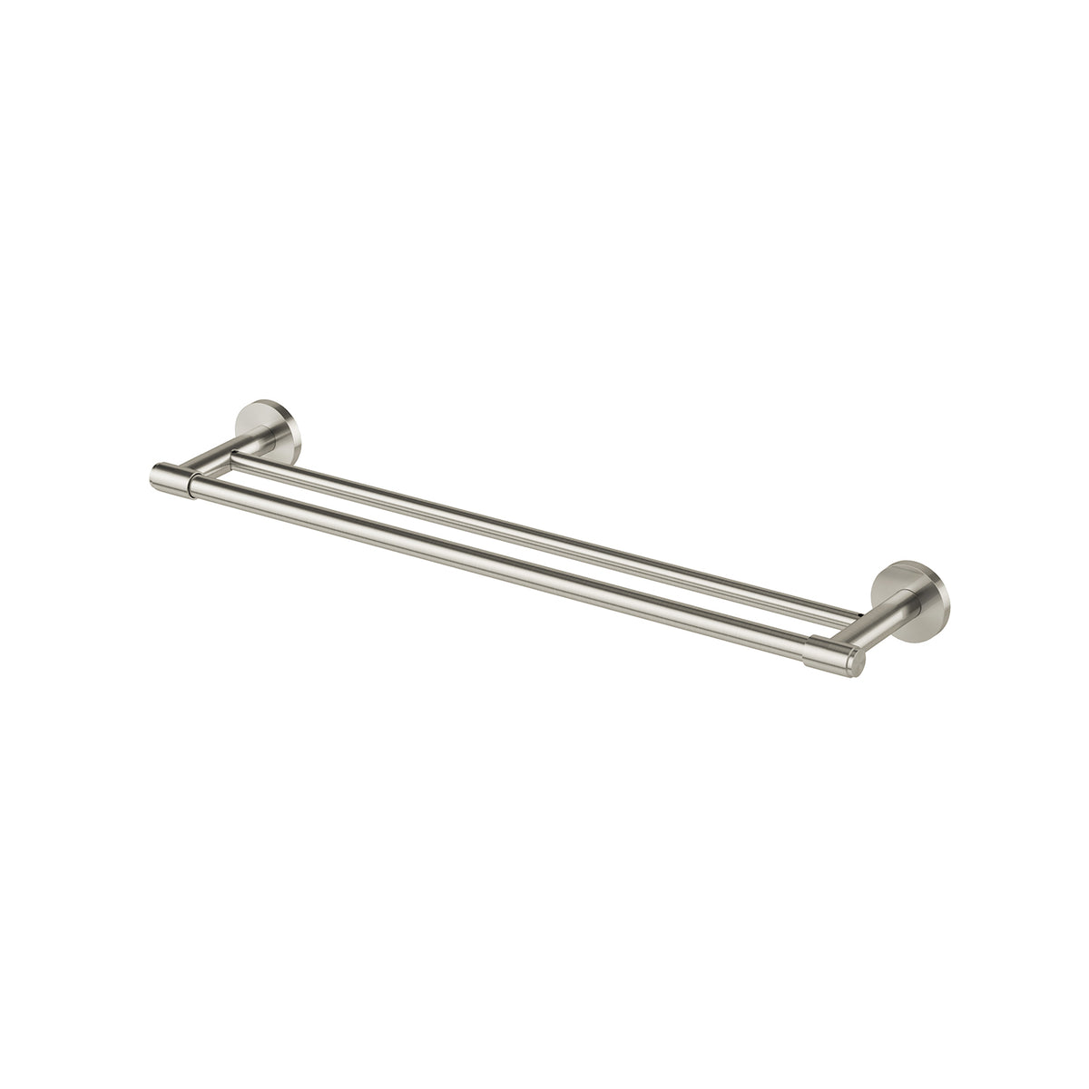 Phoenix Vivid MKII Double Towel Rail 600mm, Brushed Nickel