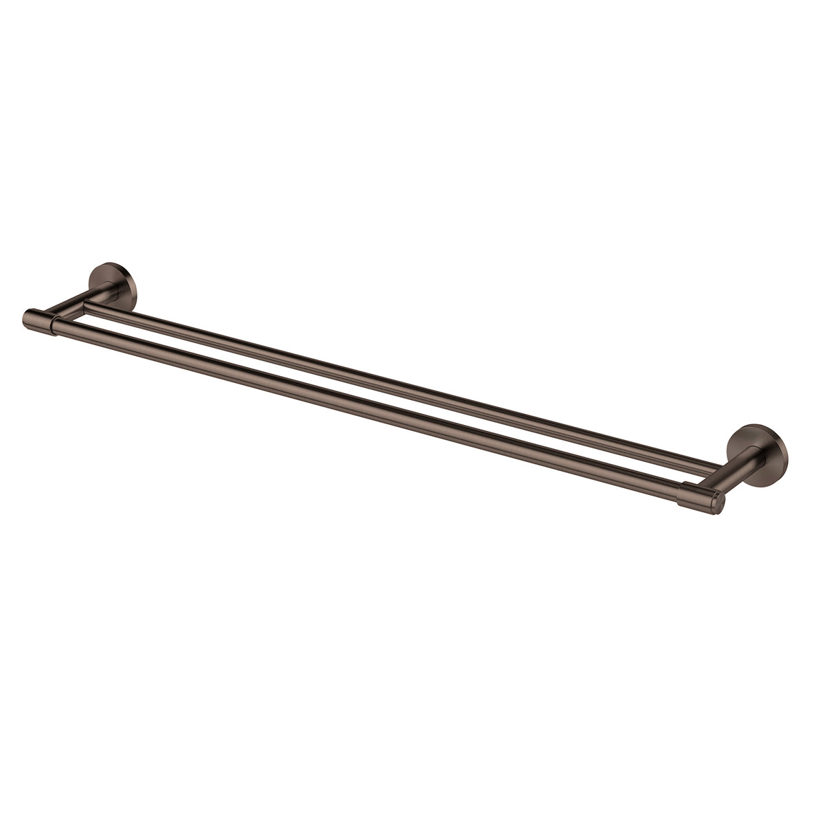 Phoenix Vivid MKII Double Towel Rail 800mm, Brushed Bronze