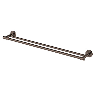 Phoenix Vivid MKII Double Towel Rail 800mm, Brushed Bronze