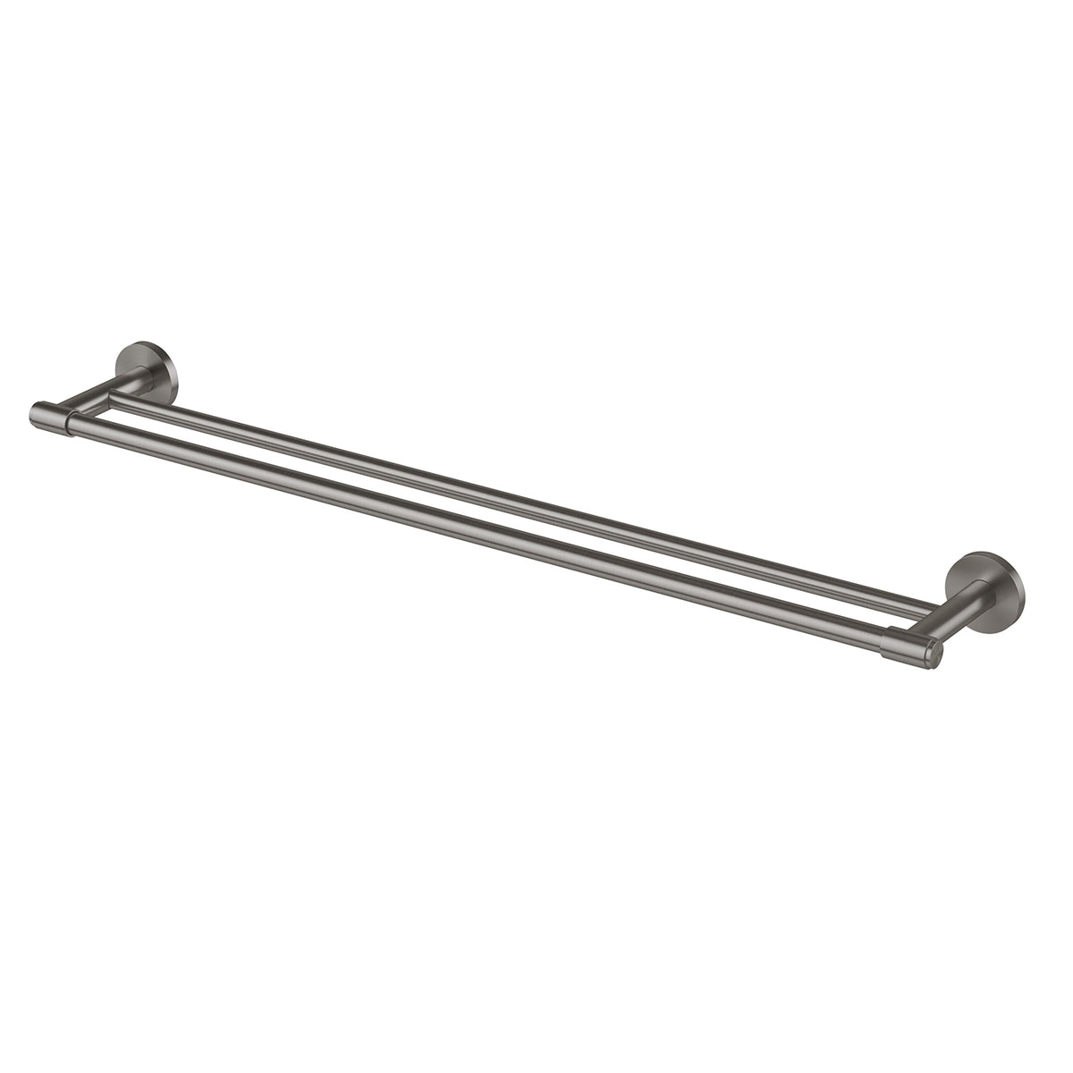 Phoenix Vivid MKII Double Towel Rail 800mm, Brushed Carbon