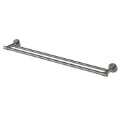 Phoenix Vivid MKII Double Towel Rail 800mm, Brushed Carbon
