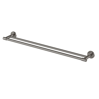 Phoenix Vivid MKII Double Towel Rail 800mm, Brushed Carbon