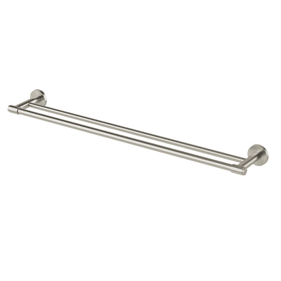 Phoenix Vivid MKII Double Towel Rail 800mm, Brushed Nickel