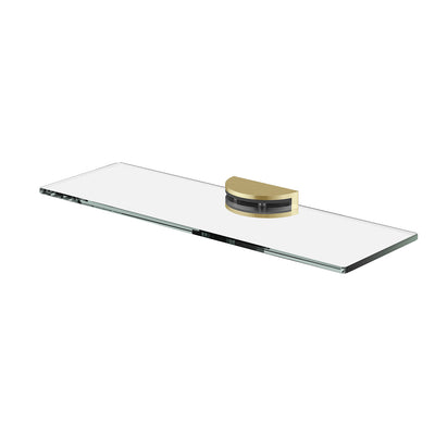 Phoenix Vivid MKII Glass Shelf 300mm, Brushed Gold