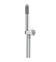 Meir Round Hand Shower on Fixed Bracket, Polished Chrome