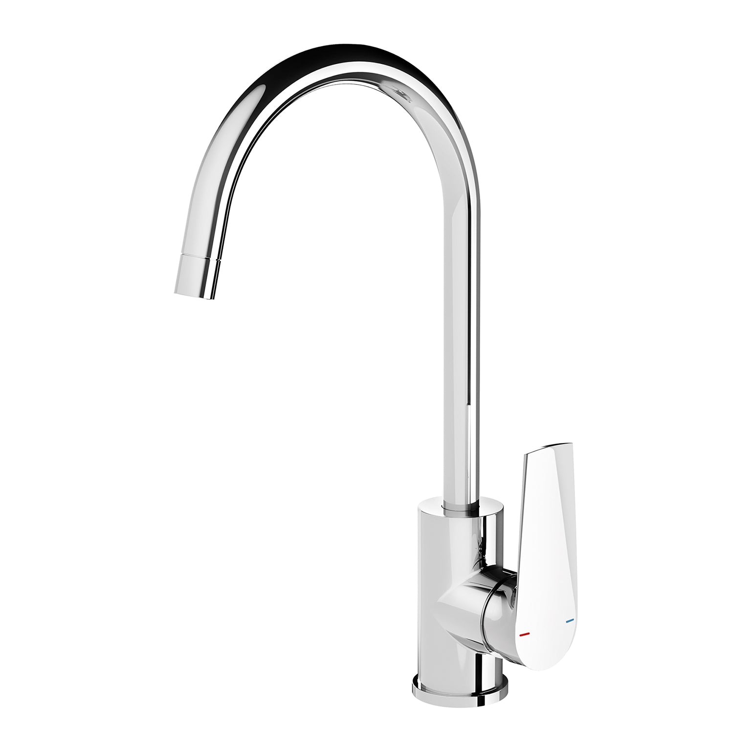 Phoenix Arlo Sink Mixer 6 Star 200mm Gooseneck, Chrome