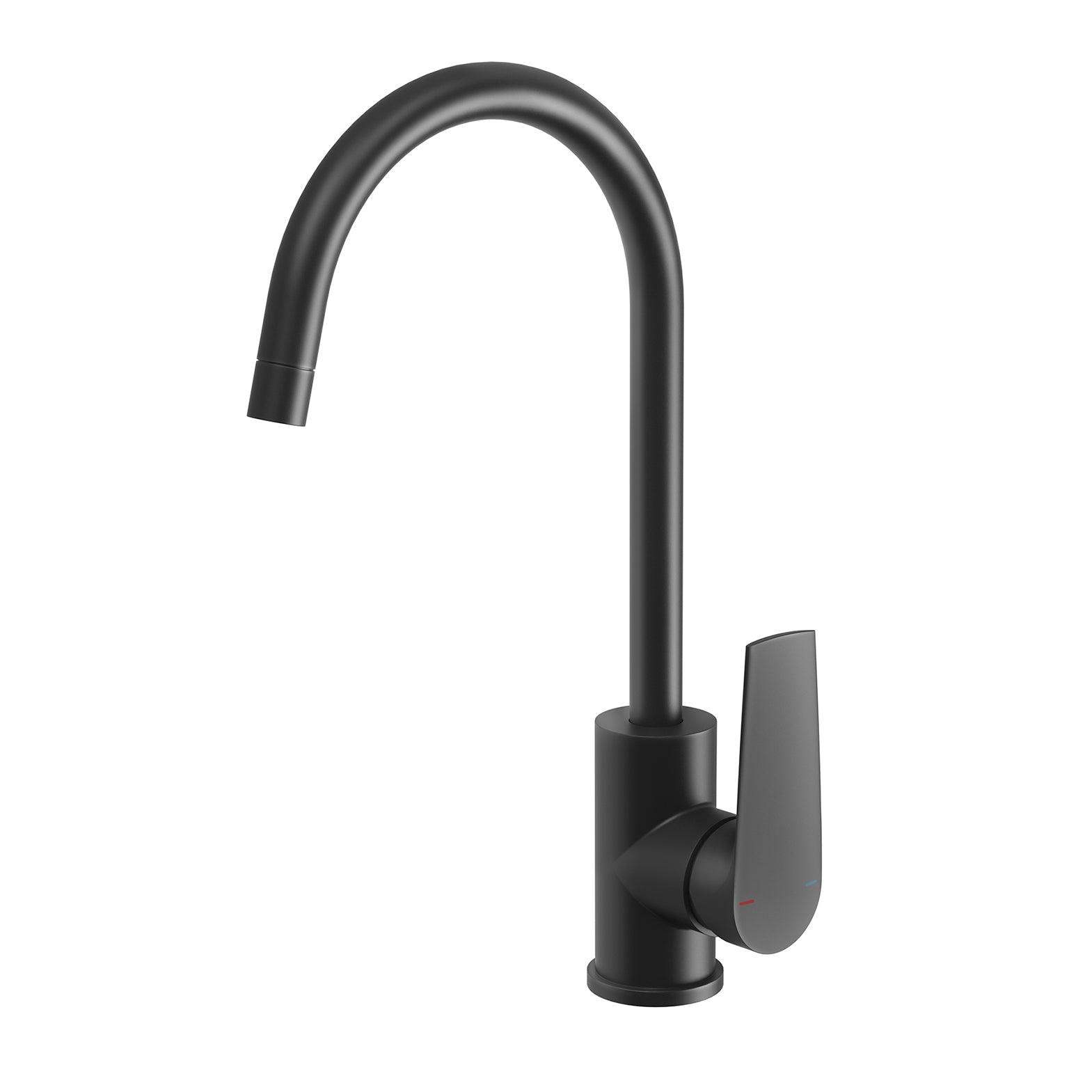 Phoenix Arlo Sink Mixer 6 Star 200mm Gooseneck, Matte Black