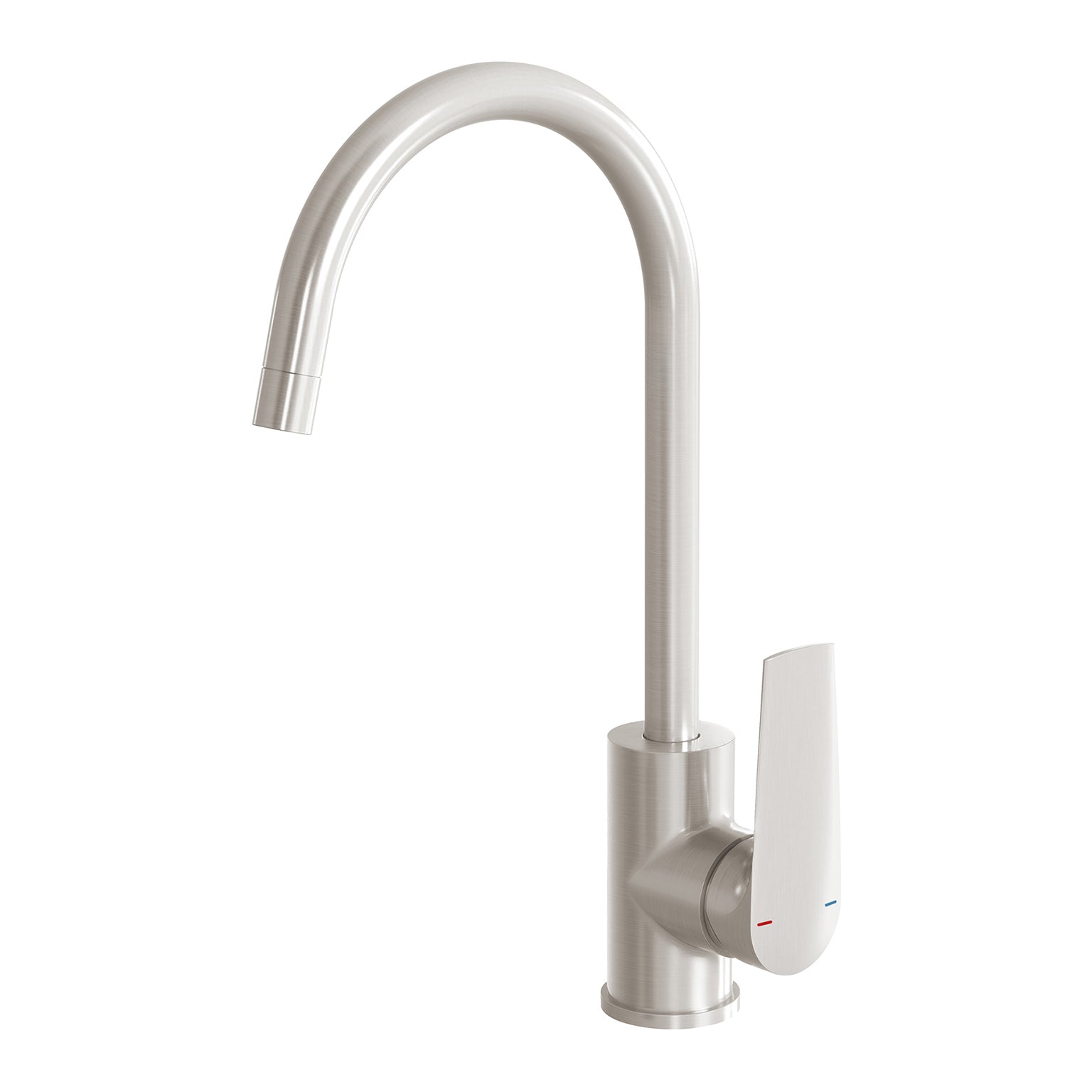 Phoenix Arlo Sink Mixer 6 Star 200mm Gooseneck, Brushed Nickel