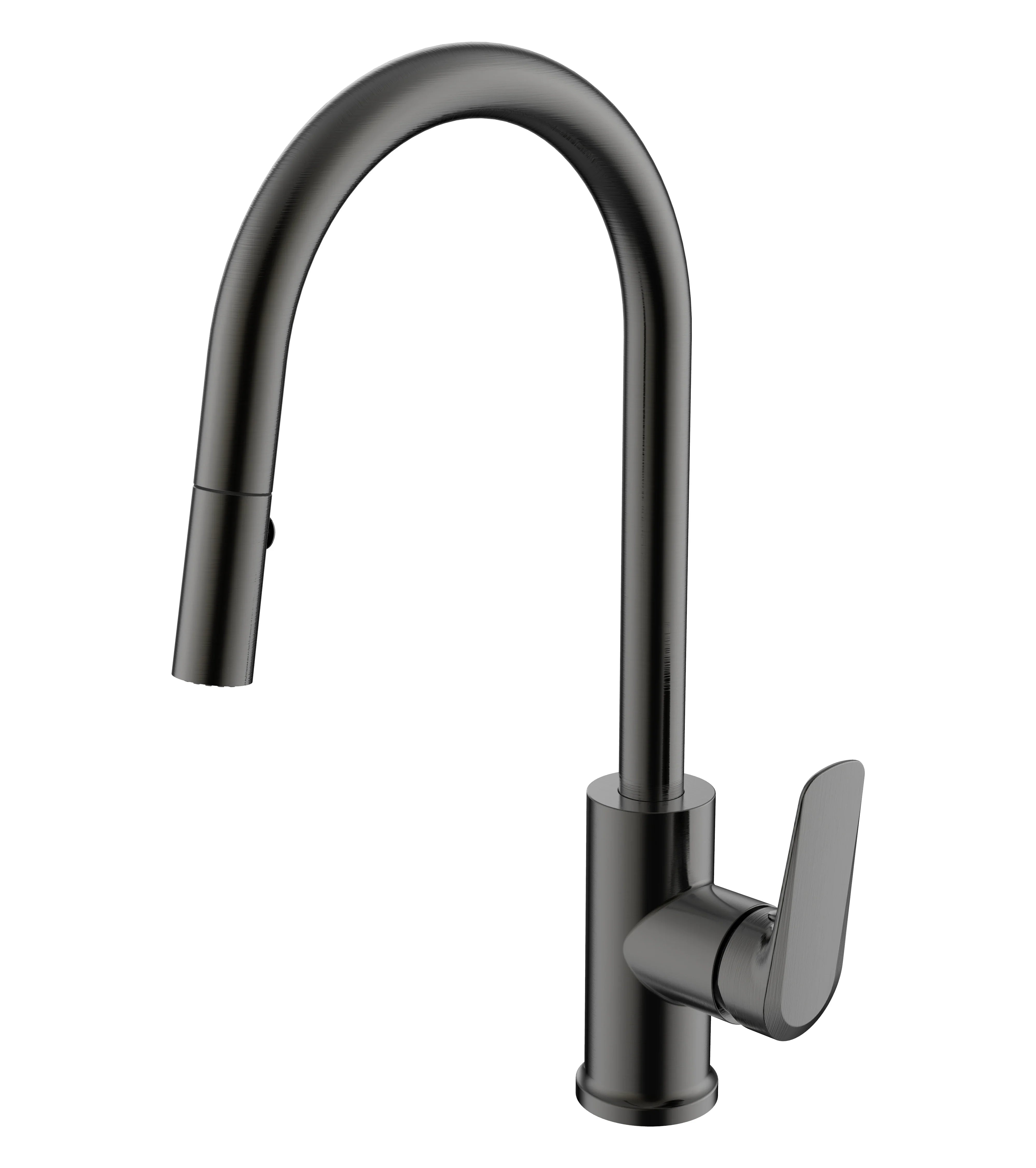 Millennium Glama Pull Out Sink Mixer, Gun Metal