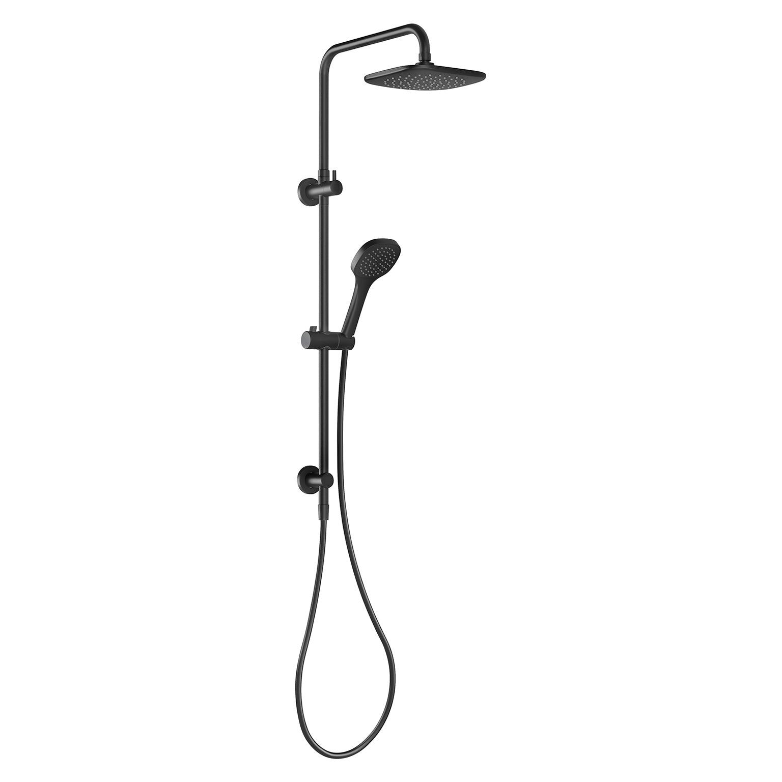 Phoenix Teva Twin Shower, Matte Black