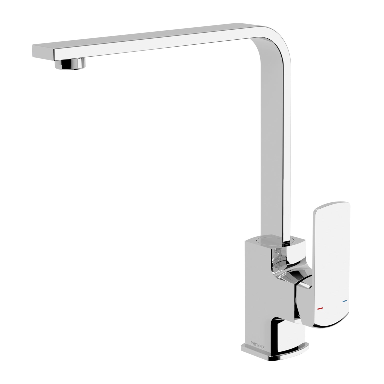 Phoenix Teva Sink Mixer 200mm 6 Star Squareline, Chrome