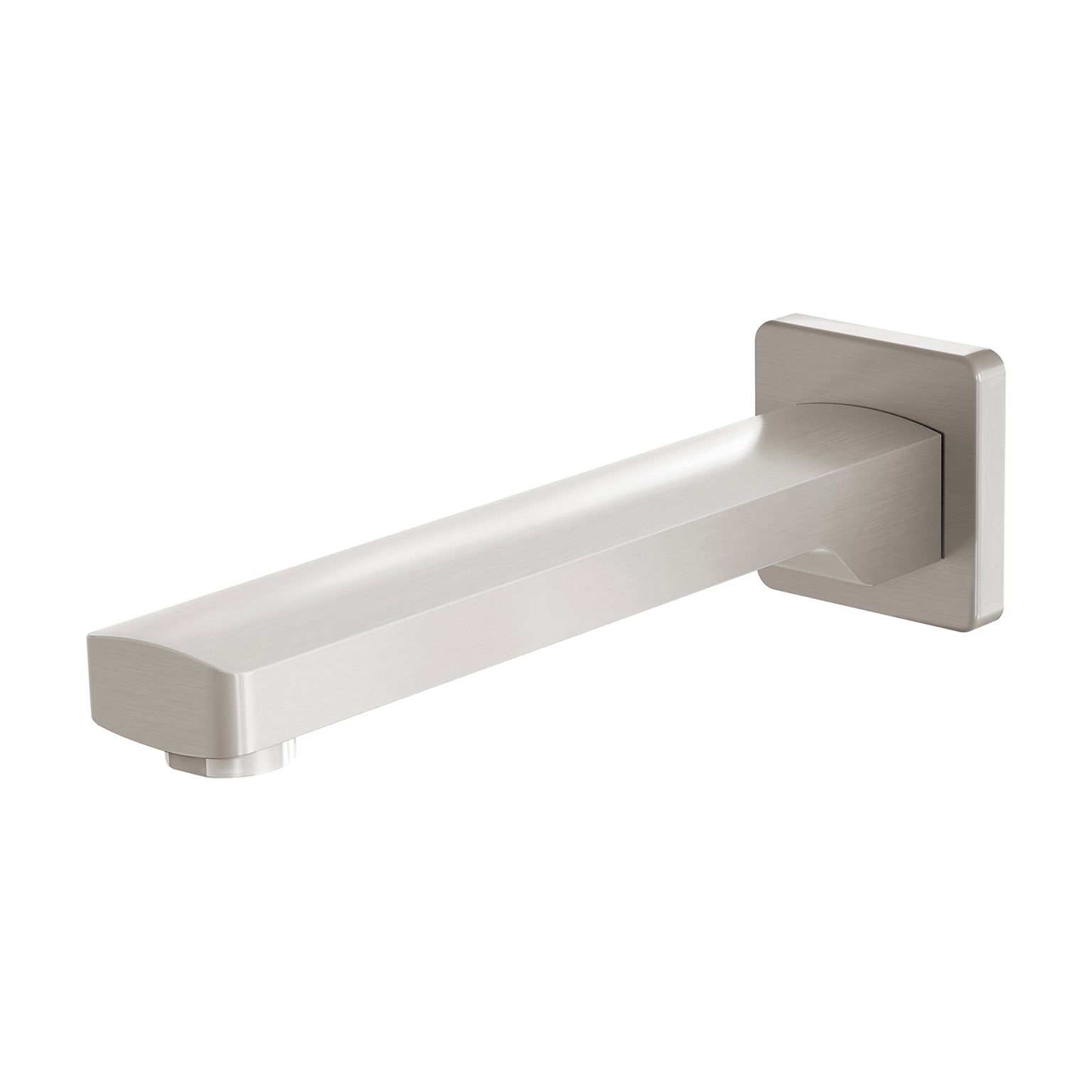 Phoenix Teva Wall Bath Outlet 200mm, Brushed Nickel