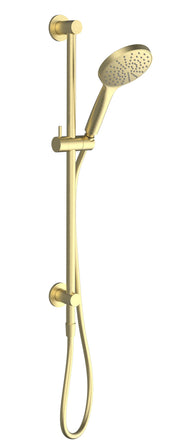Millennium Glama Top Inlet Rail Shower, Modern Brass