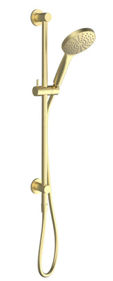 Millennium Glama Top Inlet Rail Shower, Modern Brass