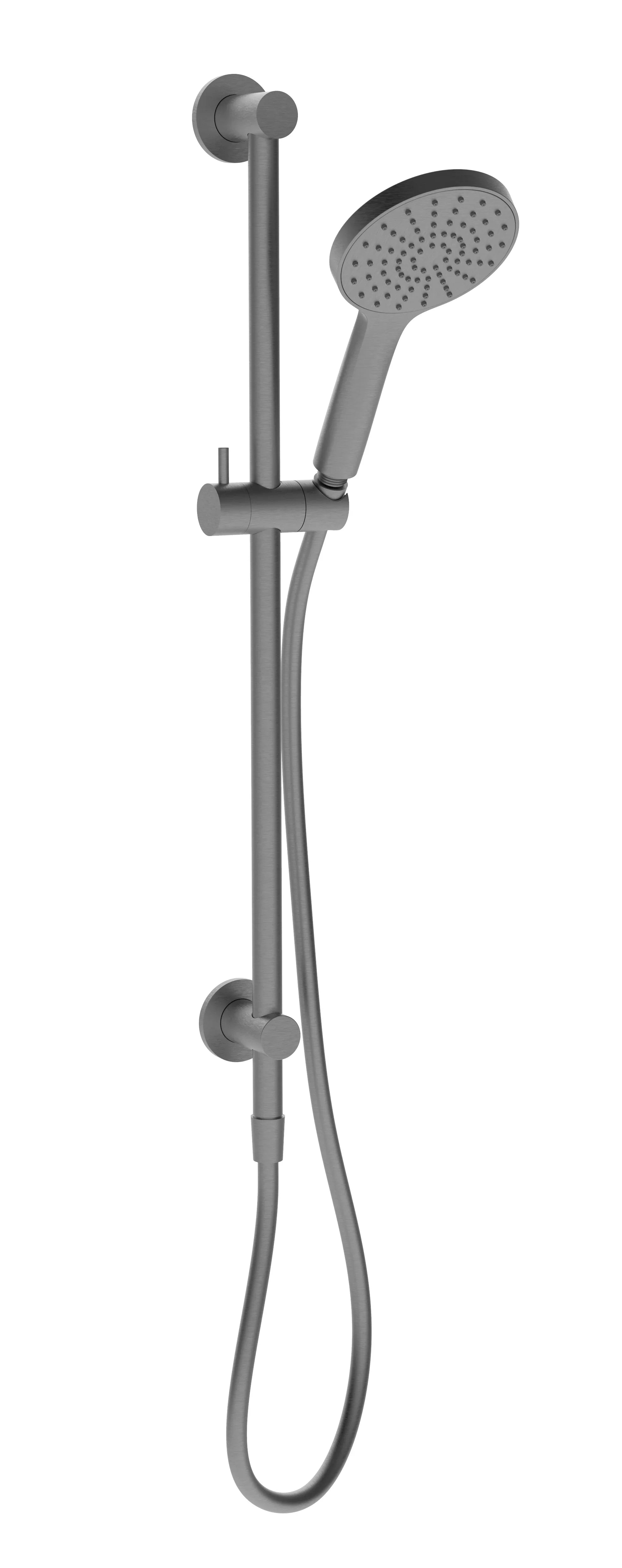 Millennium Glama Top Inlet Rail Shower, Gun Metal
