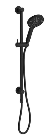 Millennium Glama Top Inlet Rail Shower, Matte Black