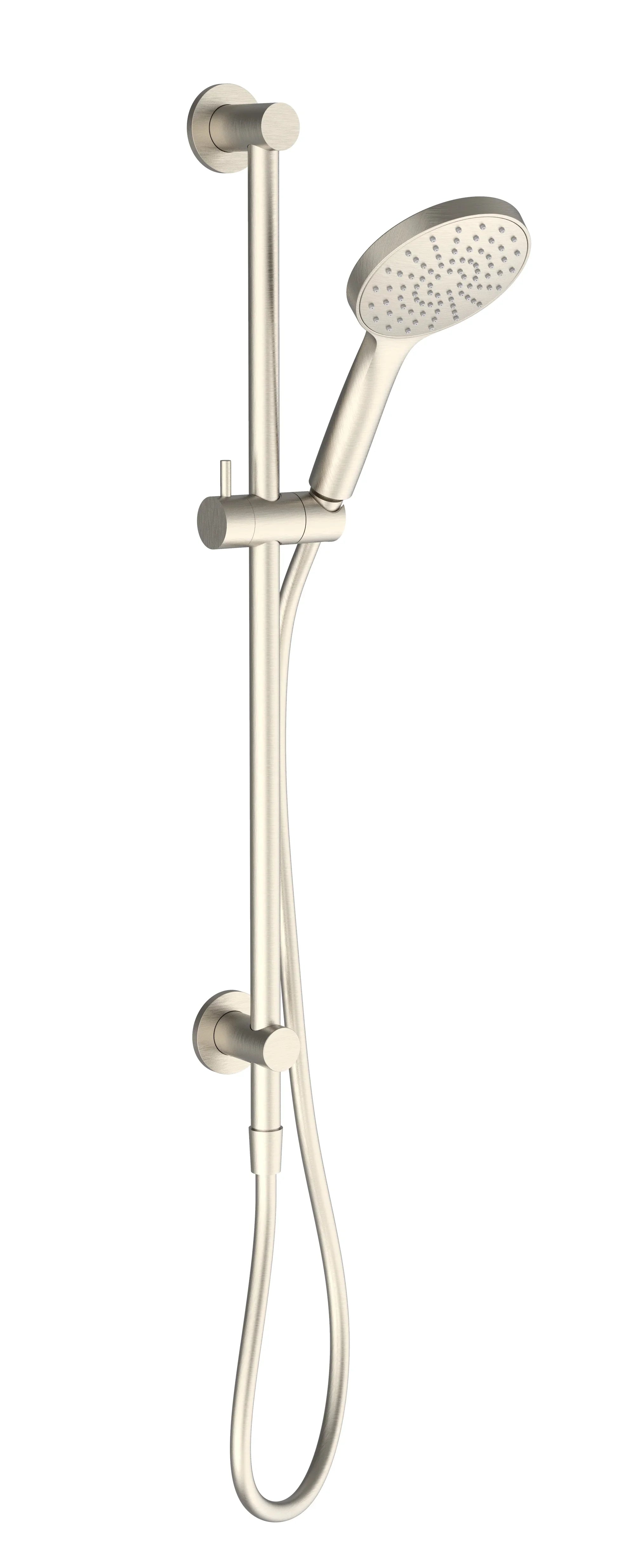 Millennium Glama Top Inlet Rail Shower, Brushed Nickel