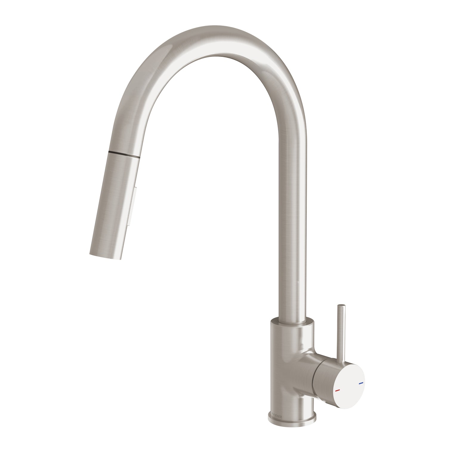 Phoenix Pina Pull Out Sink Mixer 230mm, Brushed Nickel