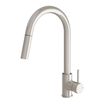 Phoenix Pina Pull Out Sink Mixer 230mm - Lead Free, Brushed Nickel