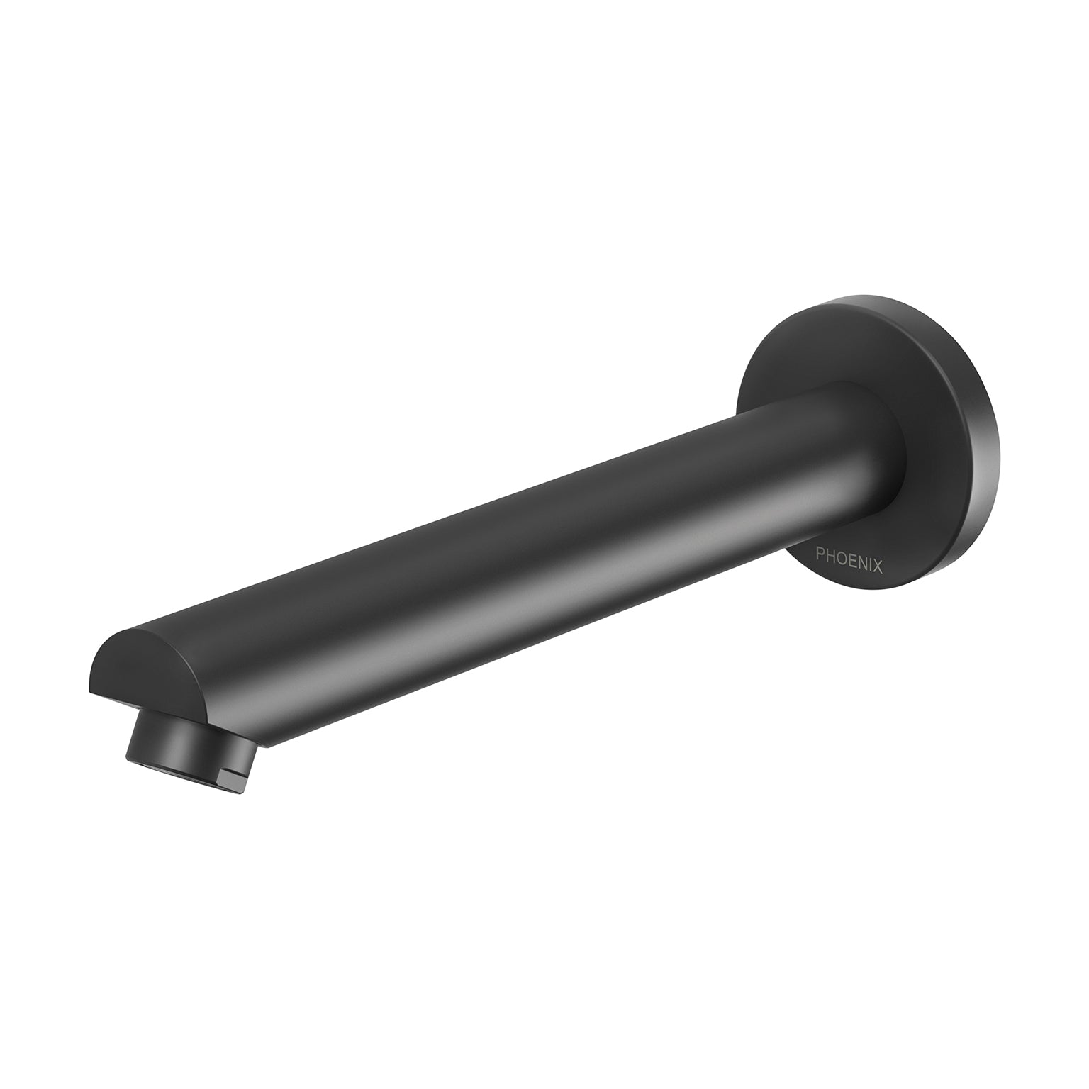 Phoenix Pina Wall Bath Outlet 180mm, Matte Black