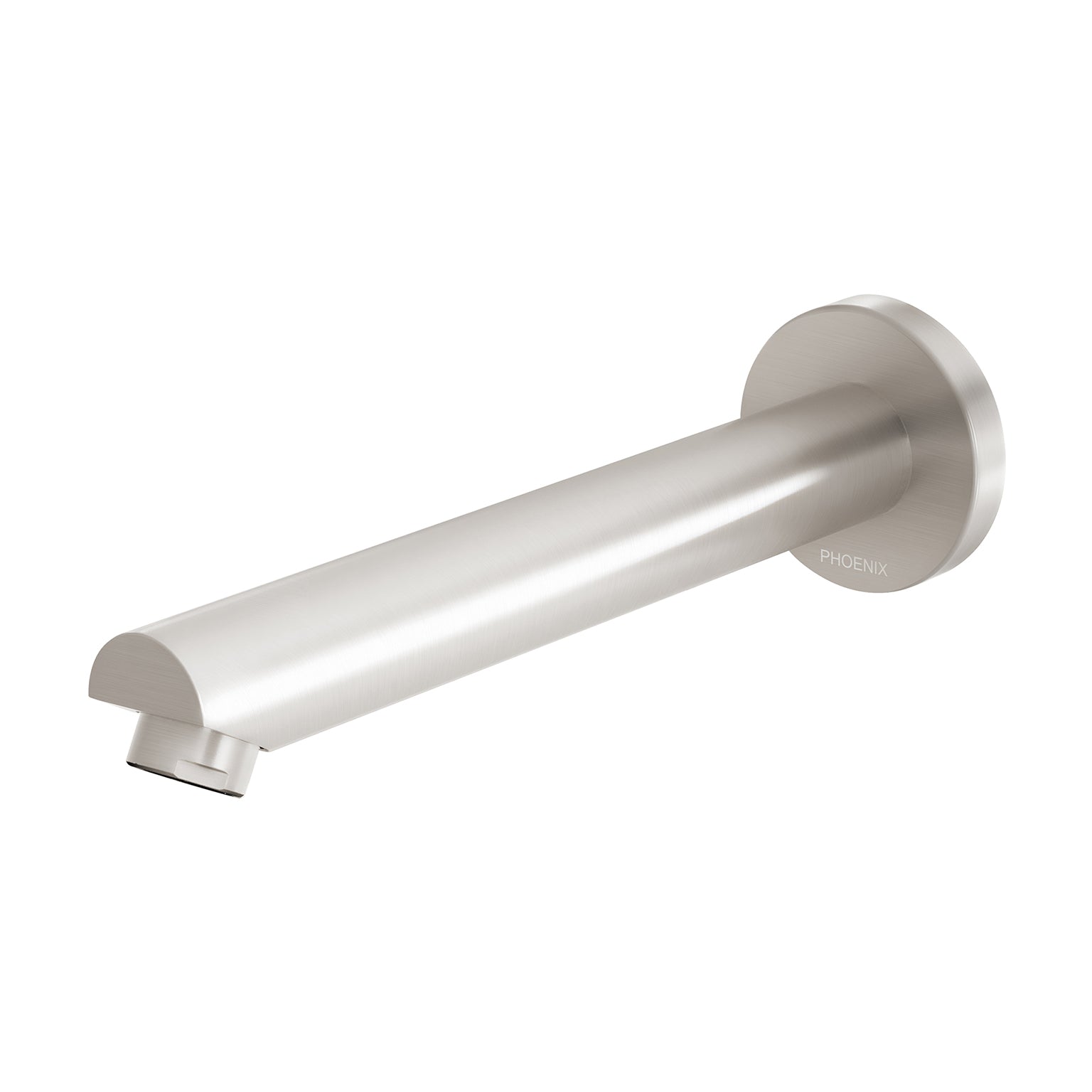 Phoenix Pina Wall Bath Outlet 180mm, Brushed Nickel