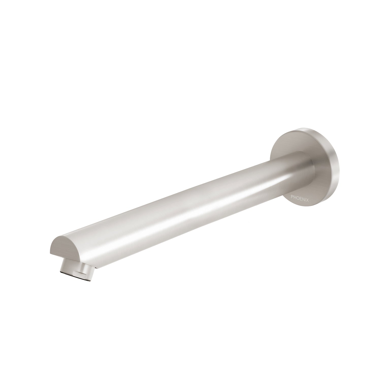 Phoenix Pina Bath Outlet 250mm, Brushed Nickel