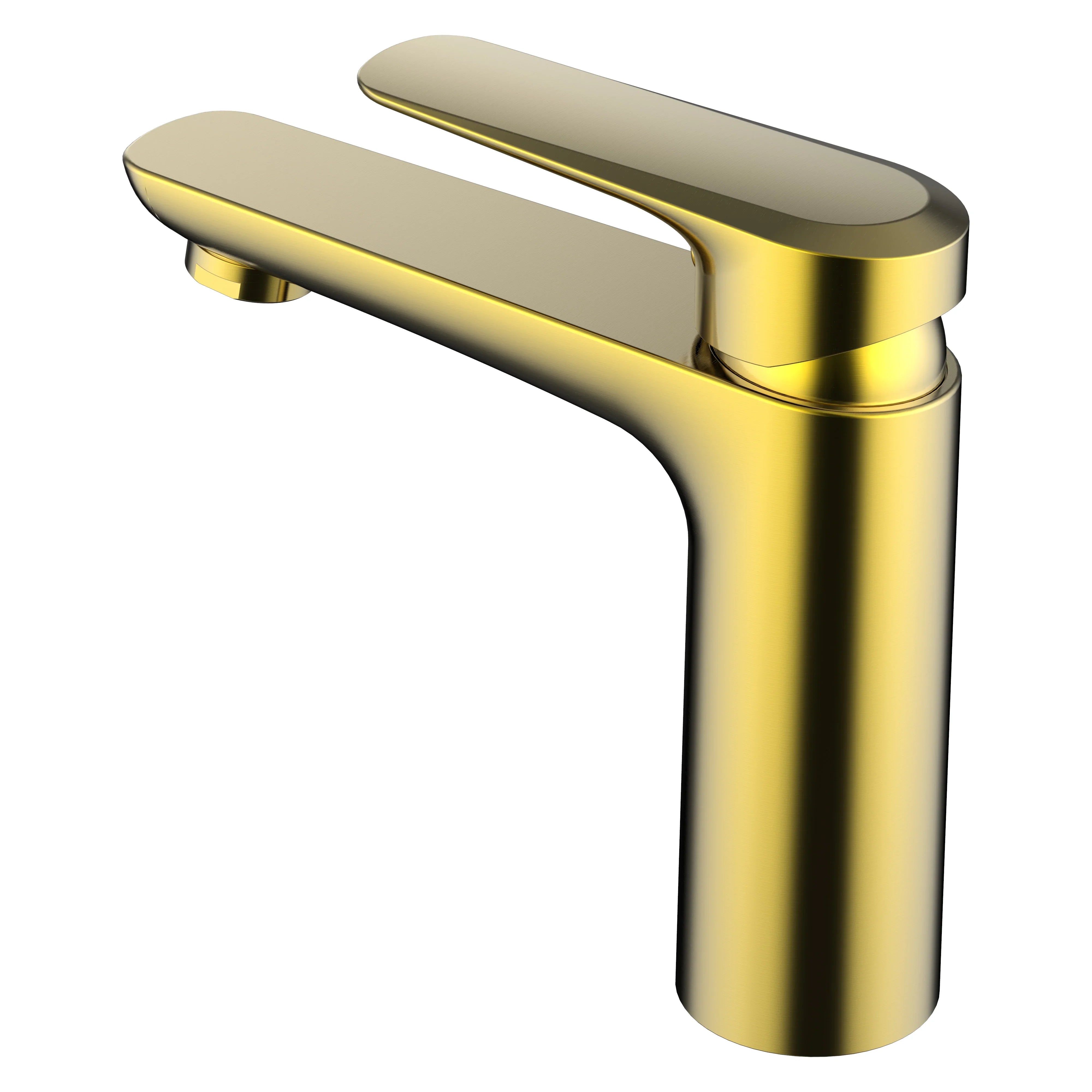 Millennium Glama Basin Mixer, Modern Brass