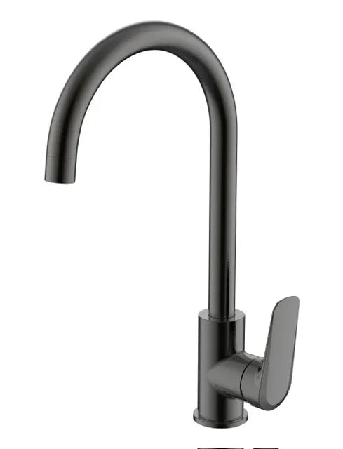 Millennium Glama Gooseneck Sink Mixer, Gun Metal