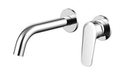Millennium Glama Wall Basin Mixer Trim Kit Solid Plates, Chrome