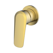 Millennium Glama Shower Mixer Trim Kit Solid Plates, Modern Brass