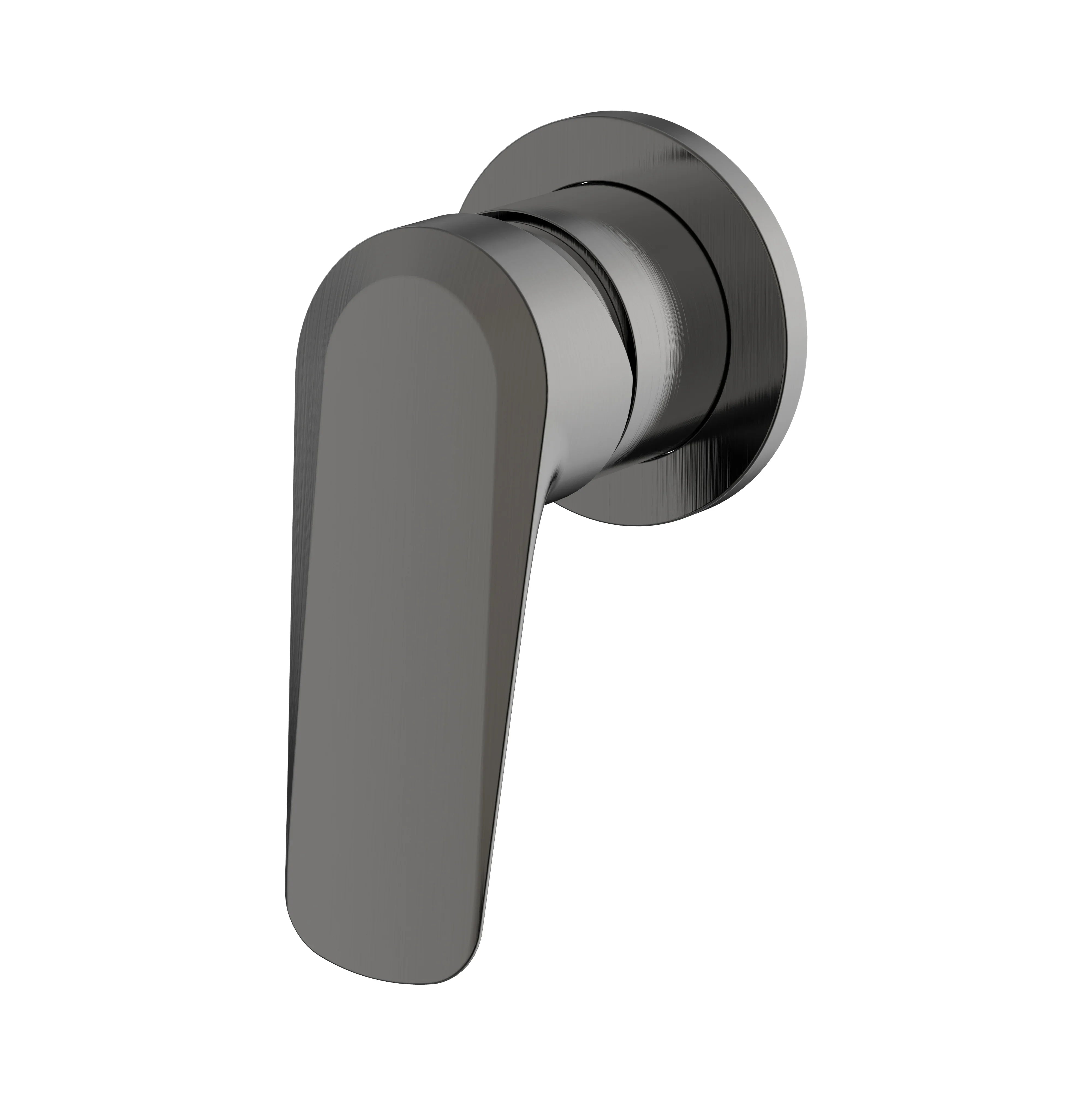 Millennium Glama Shower Mixer Trim Kit Solid Plates, Gun Metal