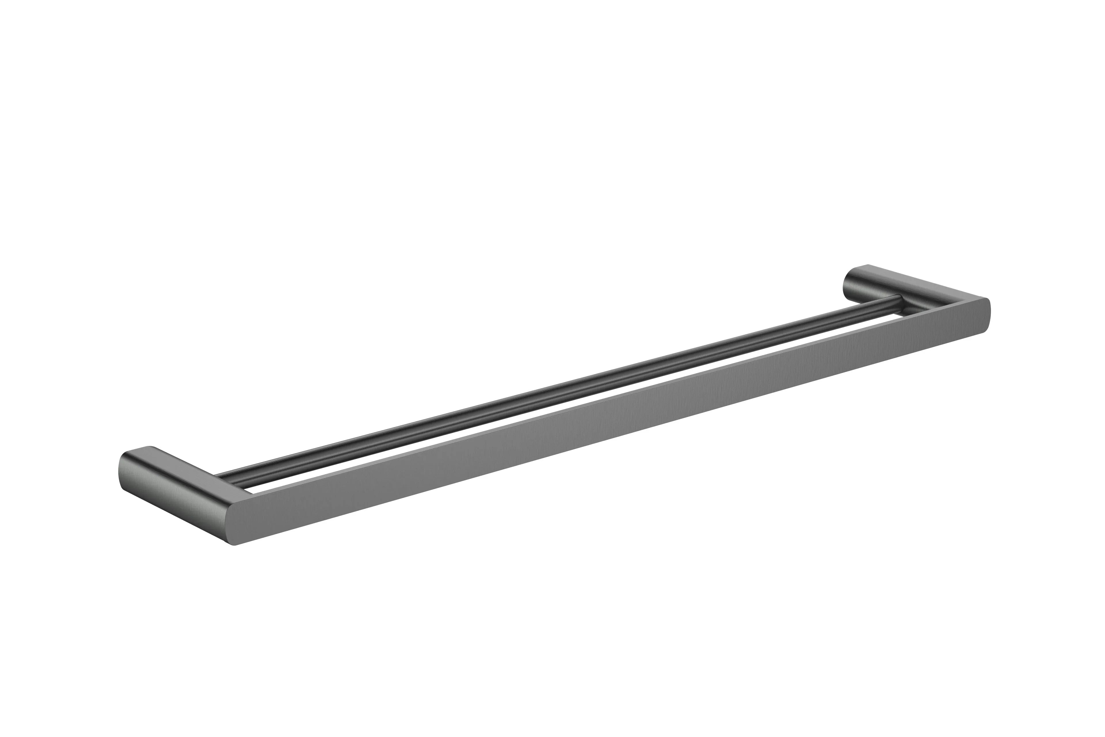 Millennium Glama 600mm Double Towel Rail, Gun Metal
