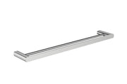 Millennium Glama 600mm Double Towel Rail, Brushed Nickel