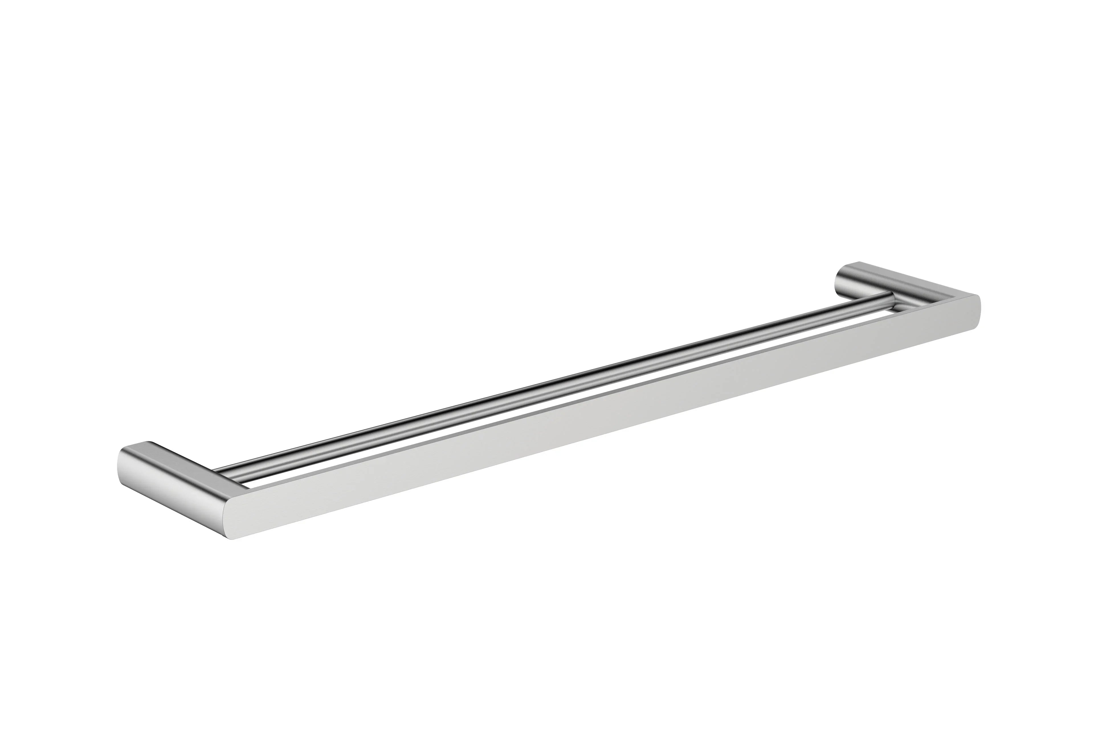 Millennium Glama 600mm Double Towel Rail, Brushed Nickel