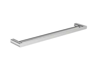 Millennium Glama 600 mm Double Towel Rail, Brushed Nickel