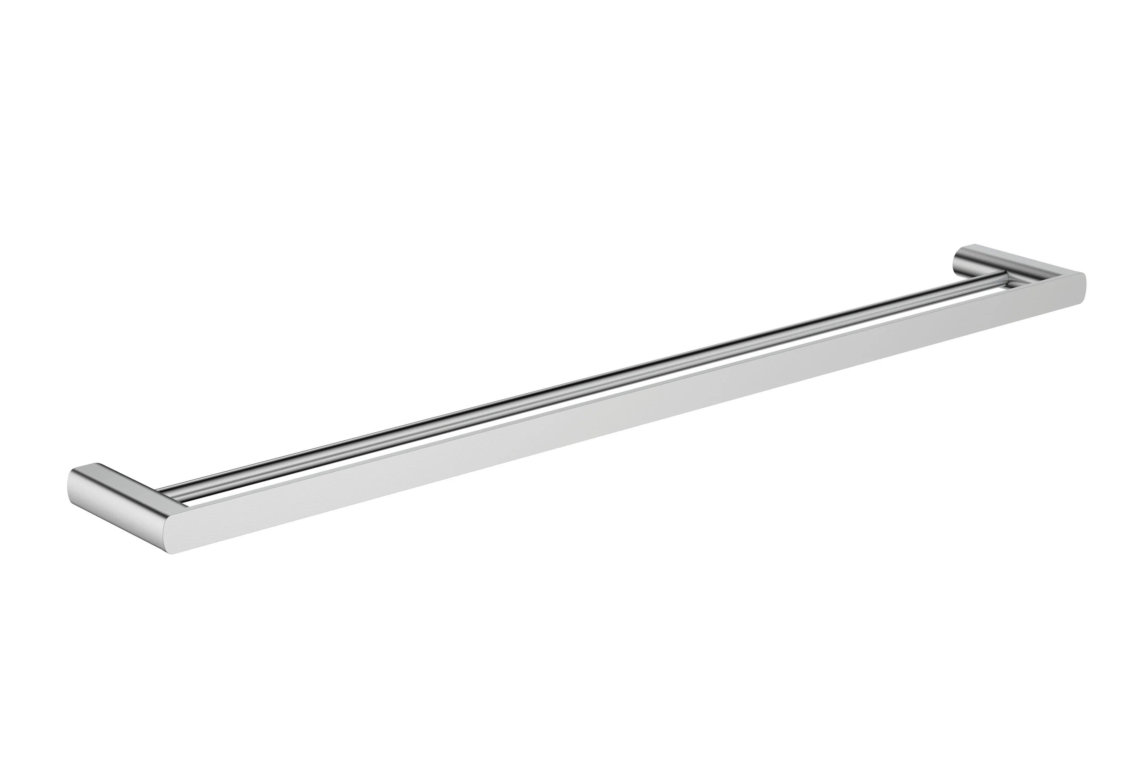 Millennium Glama 800mm Double Towel Rail, Brushed Nickel