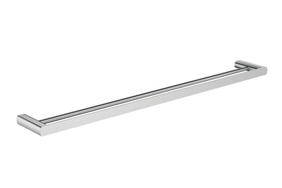 Millennium Glama 800 mm Double Towel Rail, Brushed Nickel