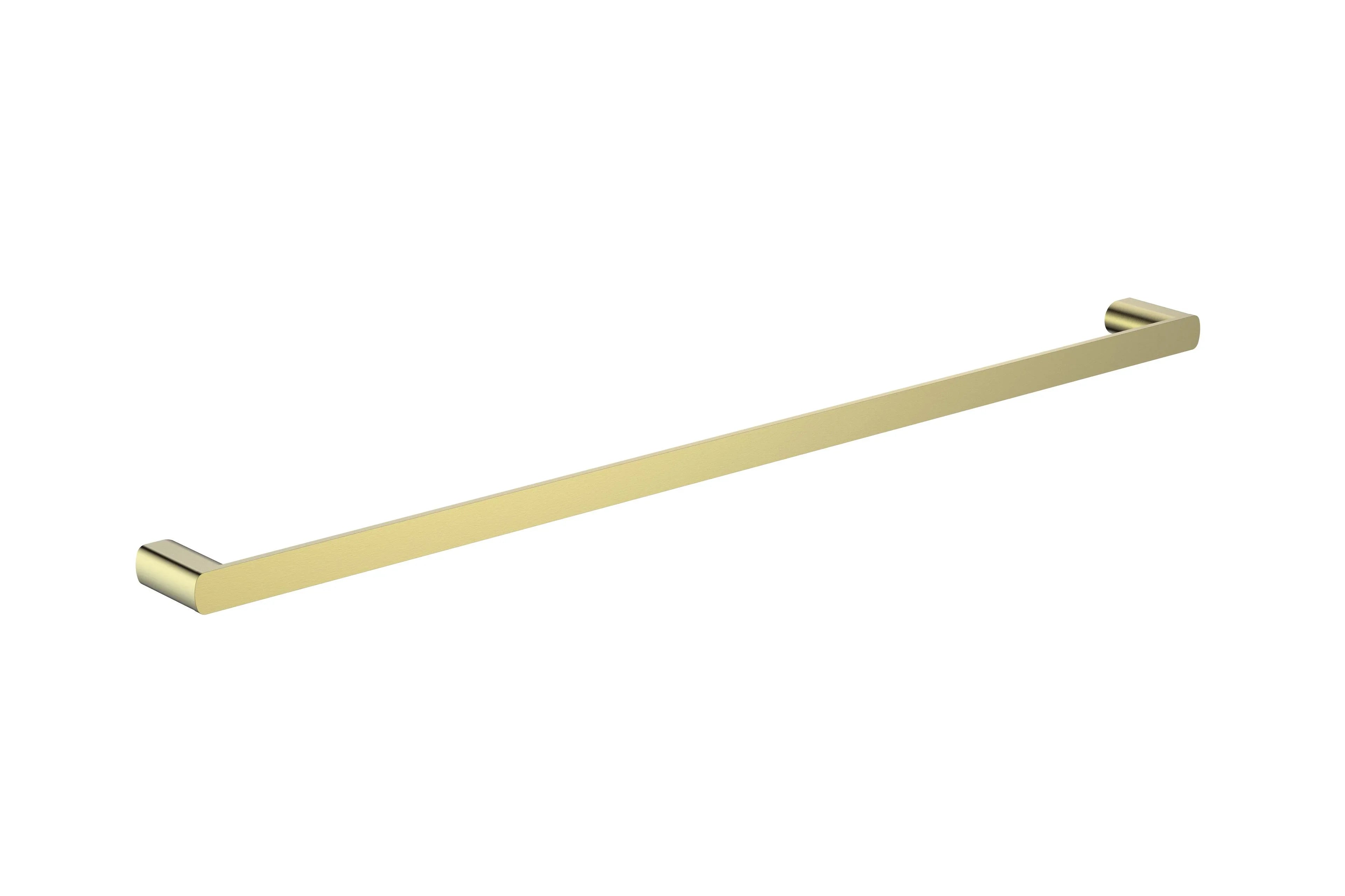 Millennium Glama 800mm Single Towel Rail, Modern Brass