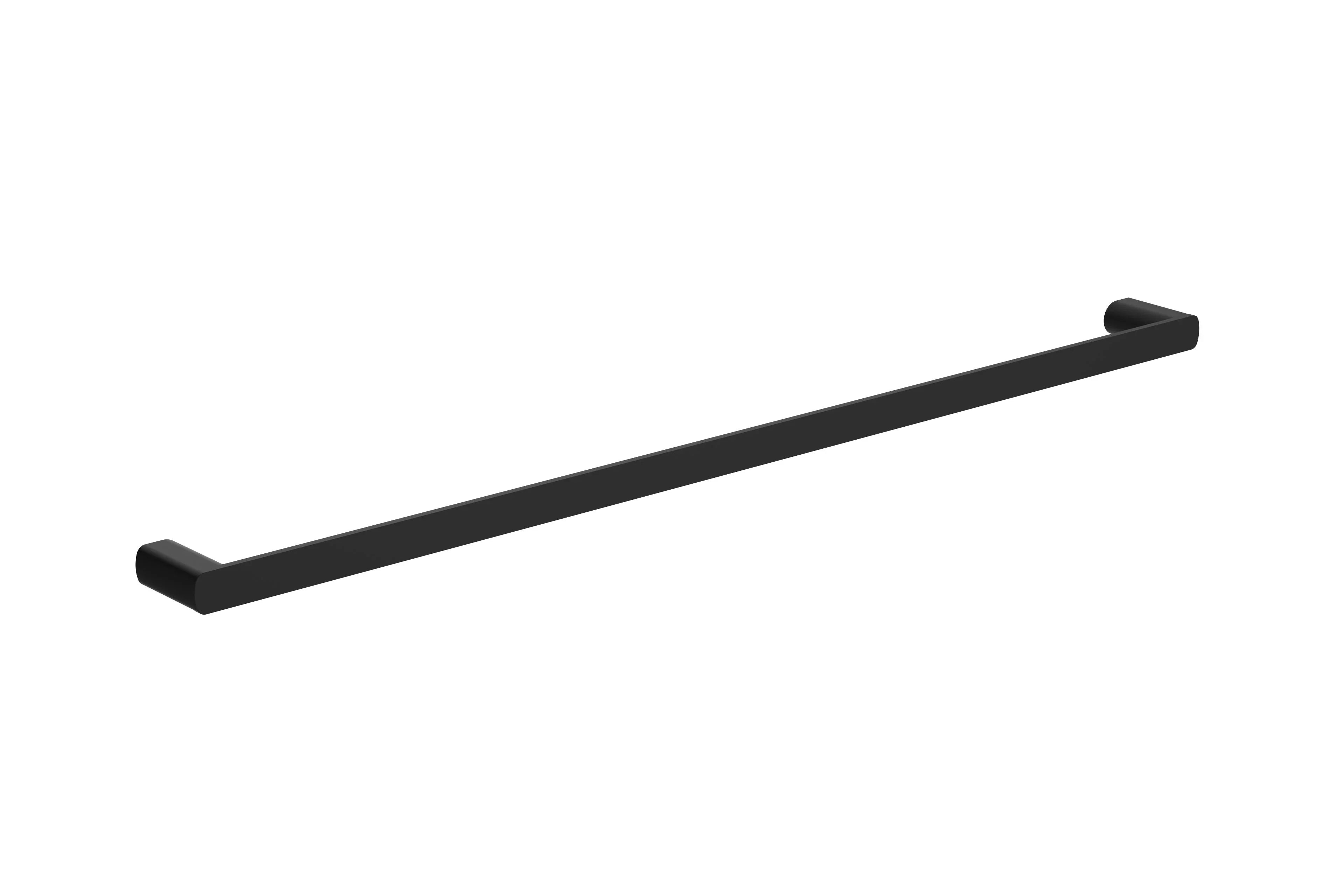 Millennium Glama 800mm Single Towel Rail, Matte Black