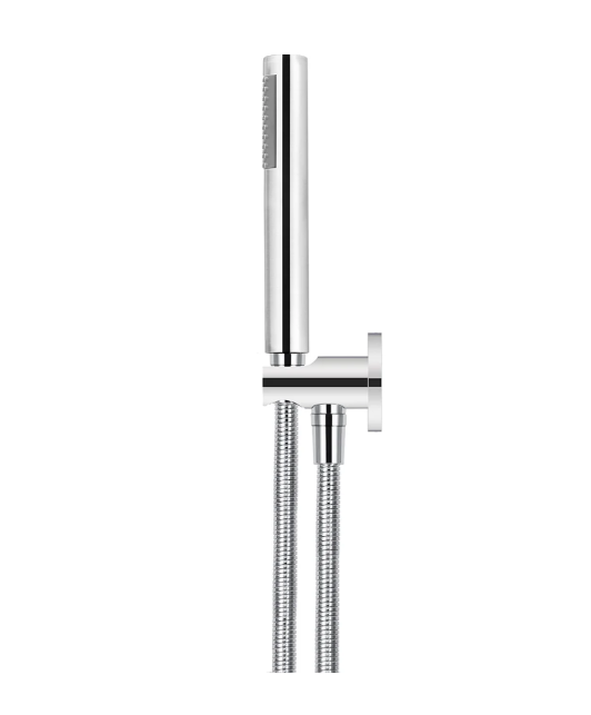 Meir Round Hand Shower on Fixed Bracket, Polished Chrome
