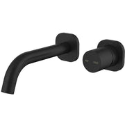 Millennium Cioso SQ Wall Basin Mixer W/Finesa Handle, Matte Black