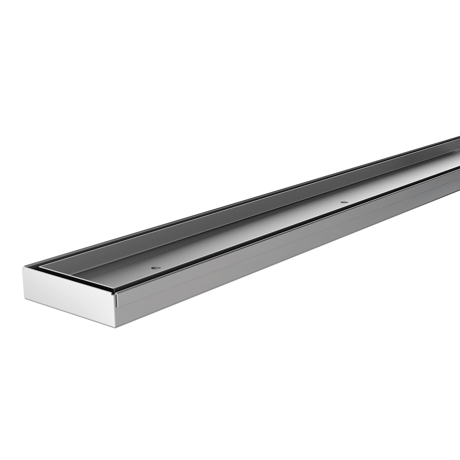 Phoenix Flat Channel Drain TI 75 x 600mm Outlet 65mm, Stainless Steel