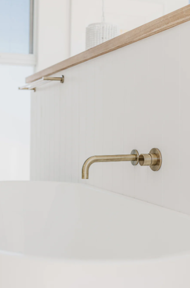 Meir Round Wall Mixer Pinless Handle Finish Kit, Tiger Bronze