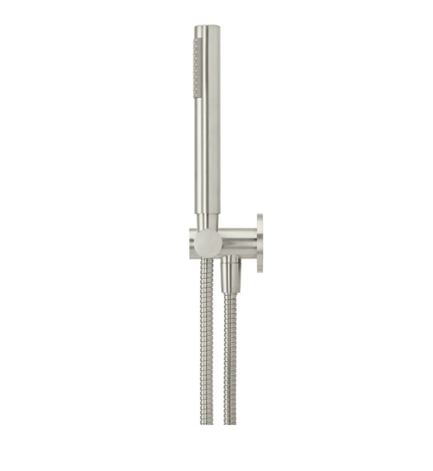 Meir Round Hand Shower on Swivel Bracket, Brushed Nickel