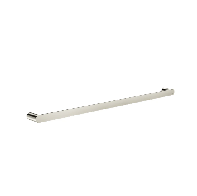 Meir Curvae Single Towel Rail 800mm, Brushed Nickel
