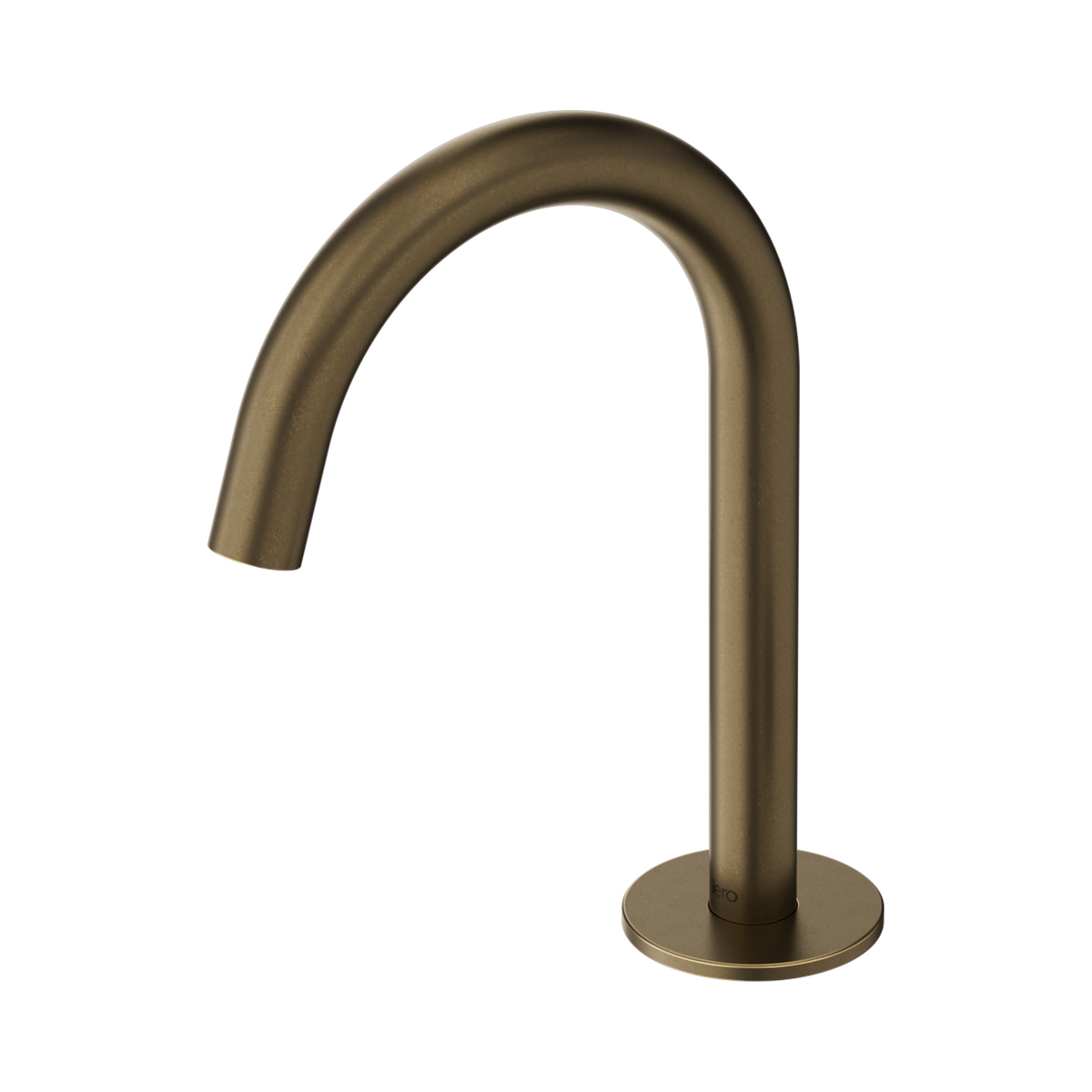 Nero Serenity Basin Arc Spout, Tumbled Antique Brass